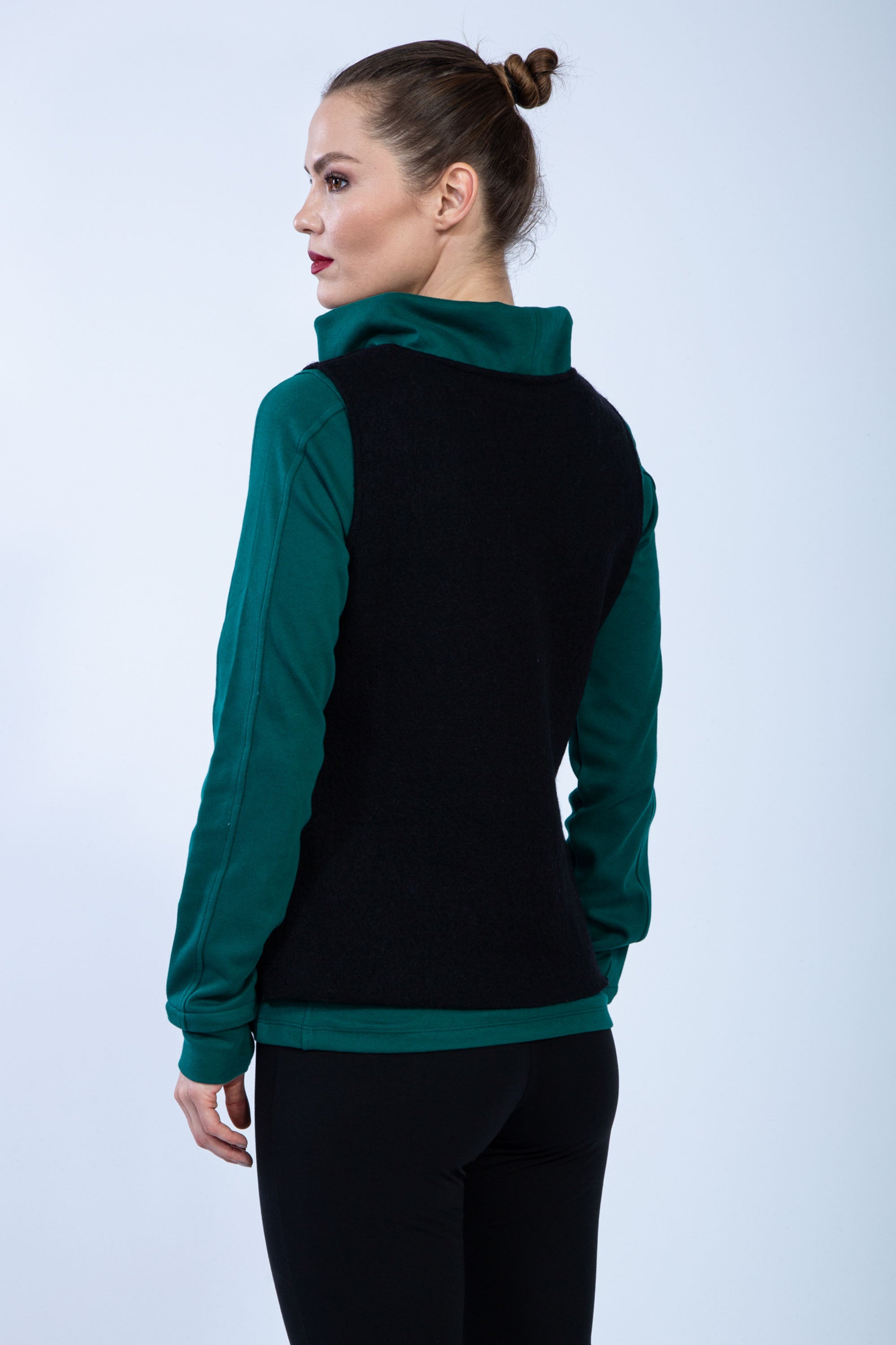 Chapati Merino-Pullunder Papagina, Black