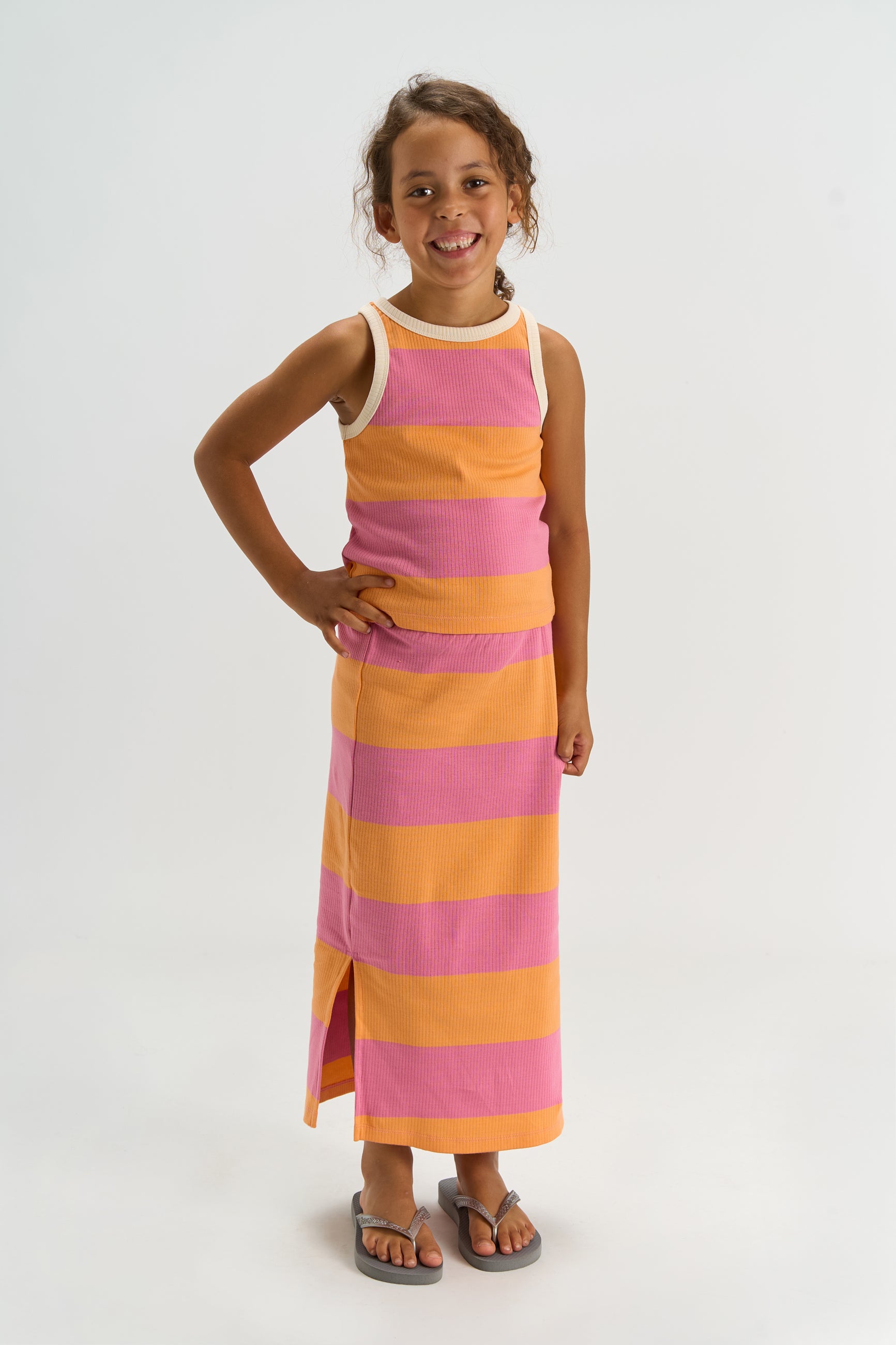 The New Kleid Tatiana, orange/rose