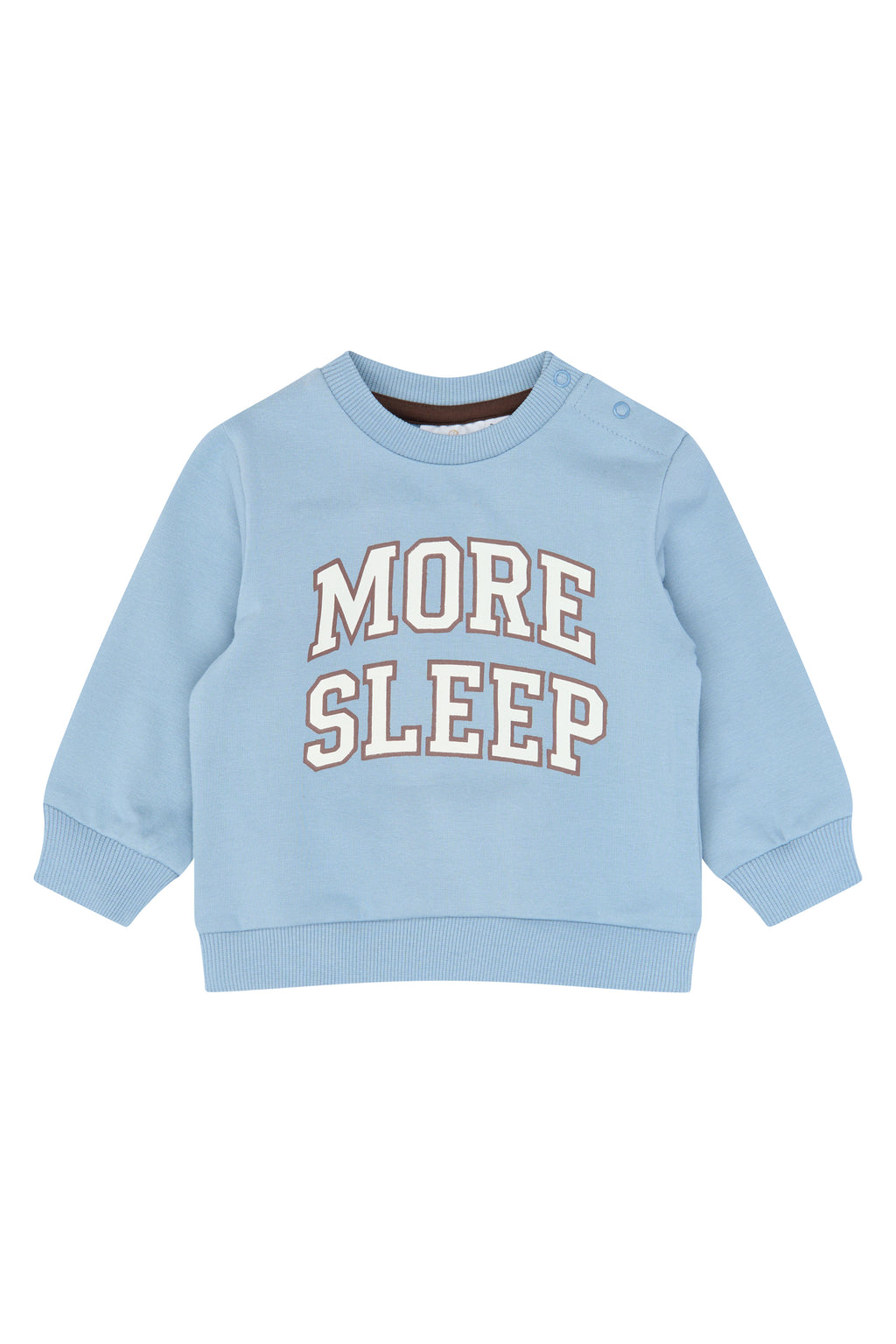 The New Baby Sweatshirt "More Sleep", blue