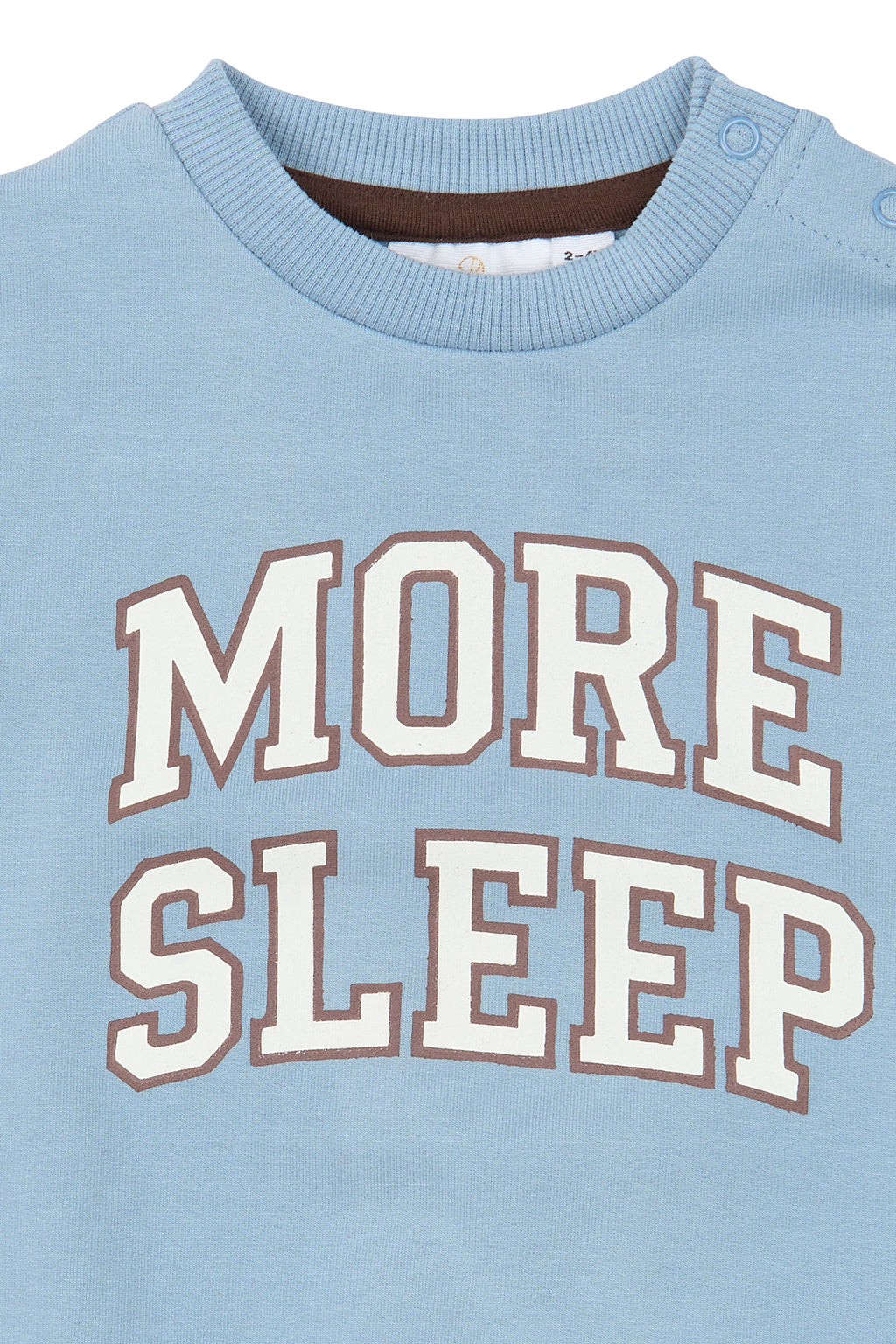 The New Baby Sweatshirt "More Sleep", blue