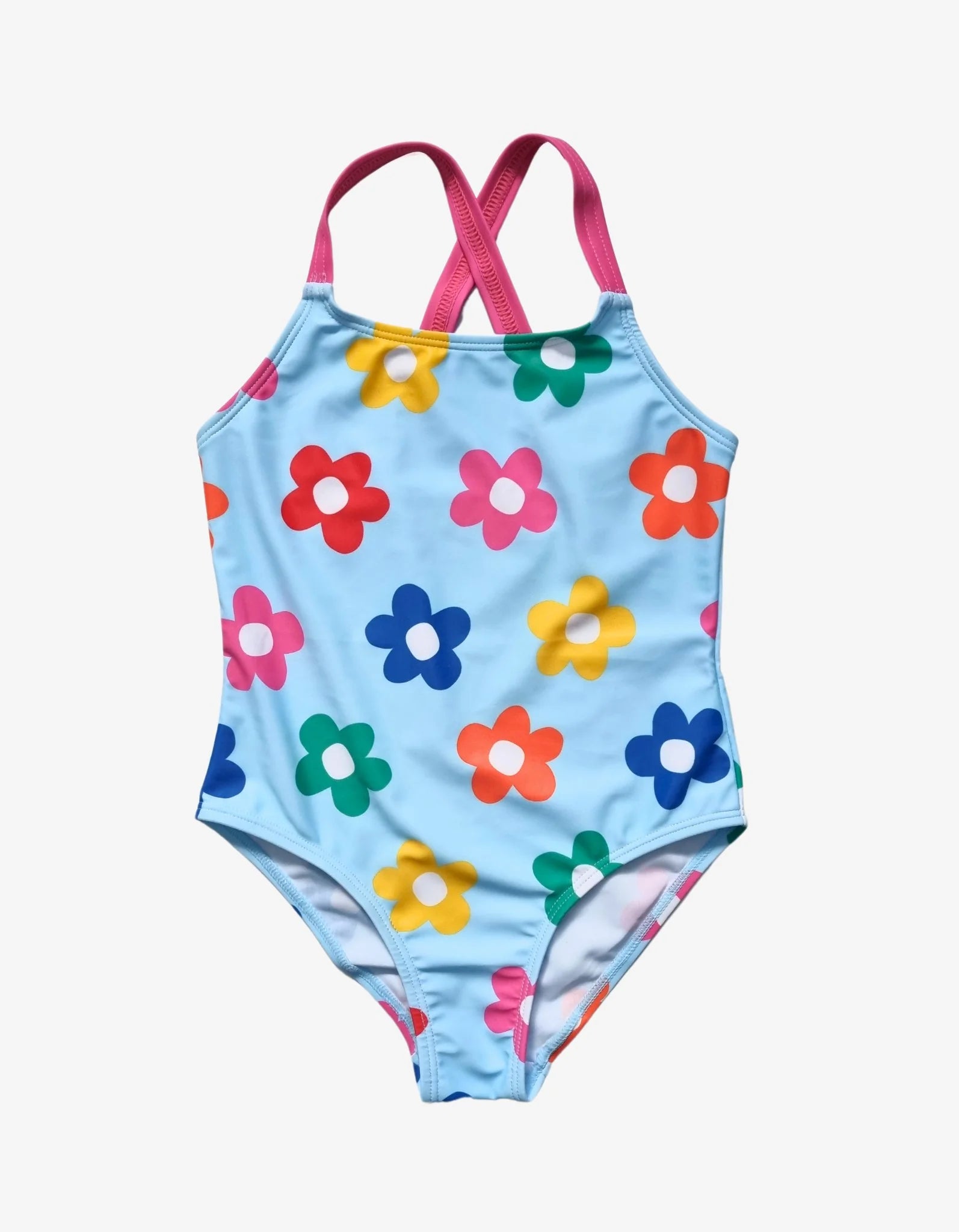 Toby Tiger Badeanzug Regenbogenblumen