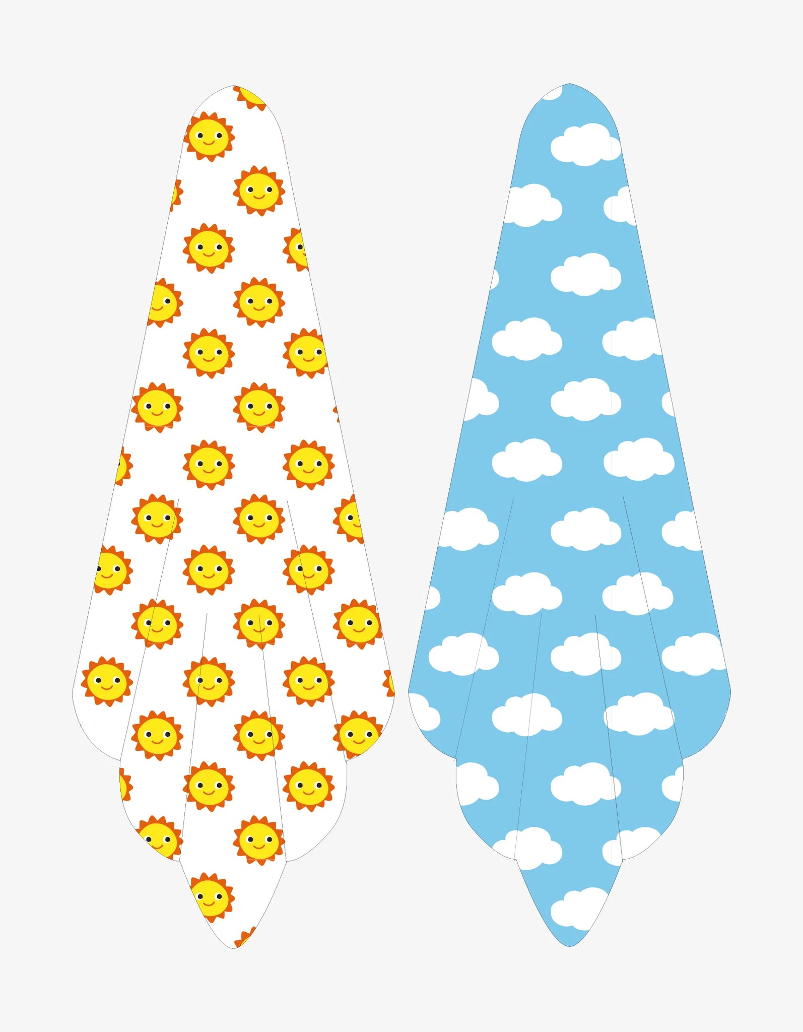 Toby Tiger Musselintücher Sonne/Wolken