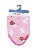 Toby Tiger Baby-Halstuch Regenbogen, rosa