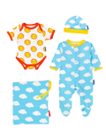 Baby-Geschenkset mit Wolken und Sonnen 