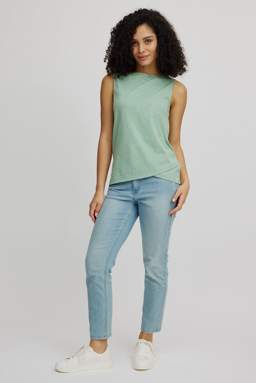 Tranquillo Top Wickeloptik, granite green