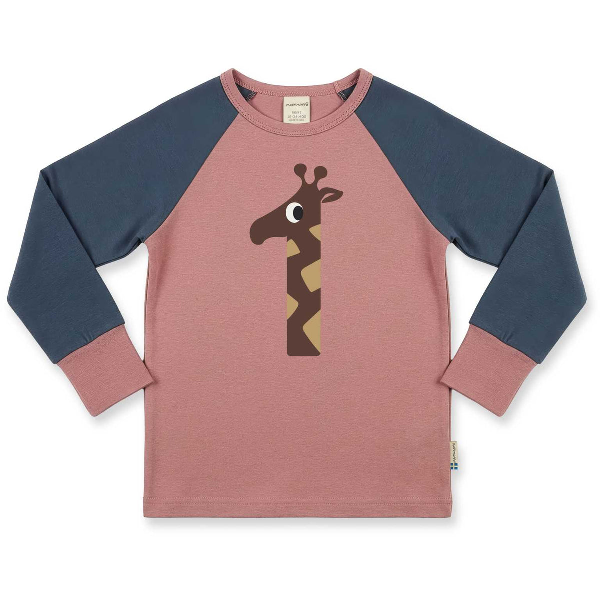 Maxomorra Geburtstagsshirt rosa/blau