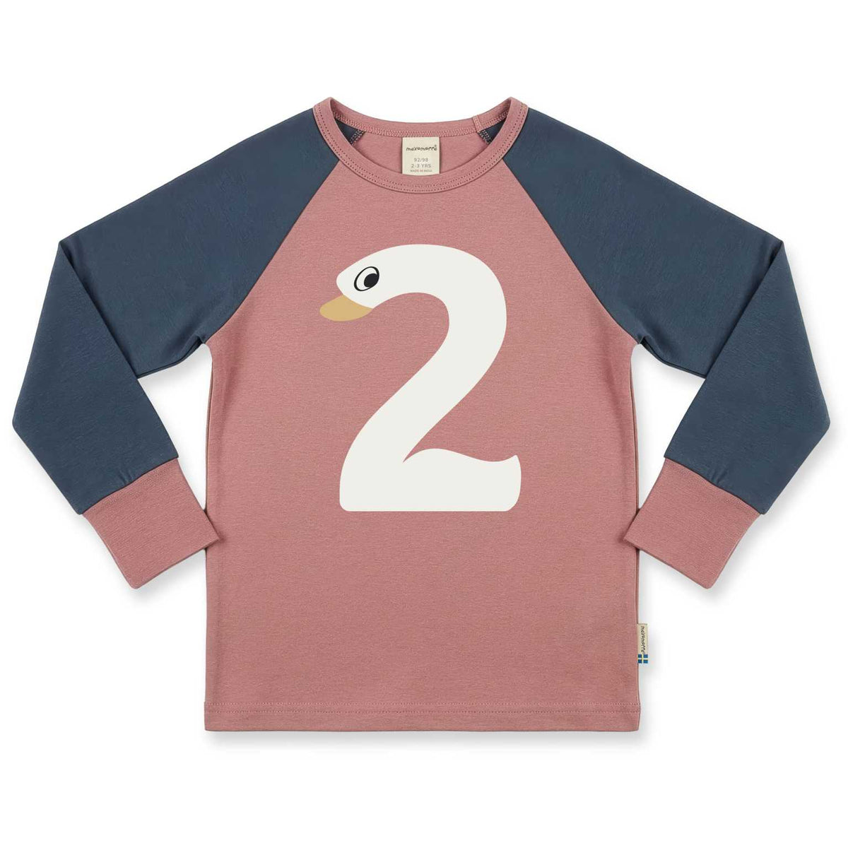 Maxomorra Geburtstagsshirt rosa/blau