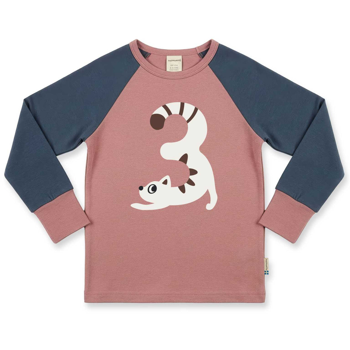 Maxomorra Geburtstagsshirt rosa/blau