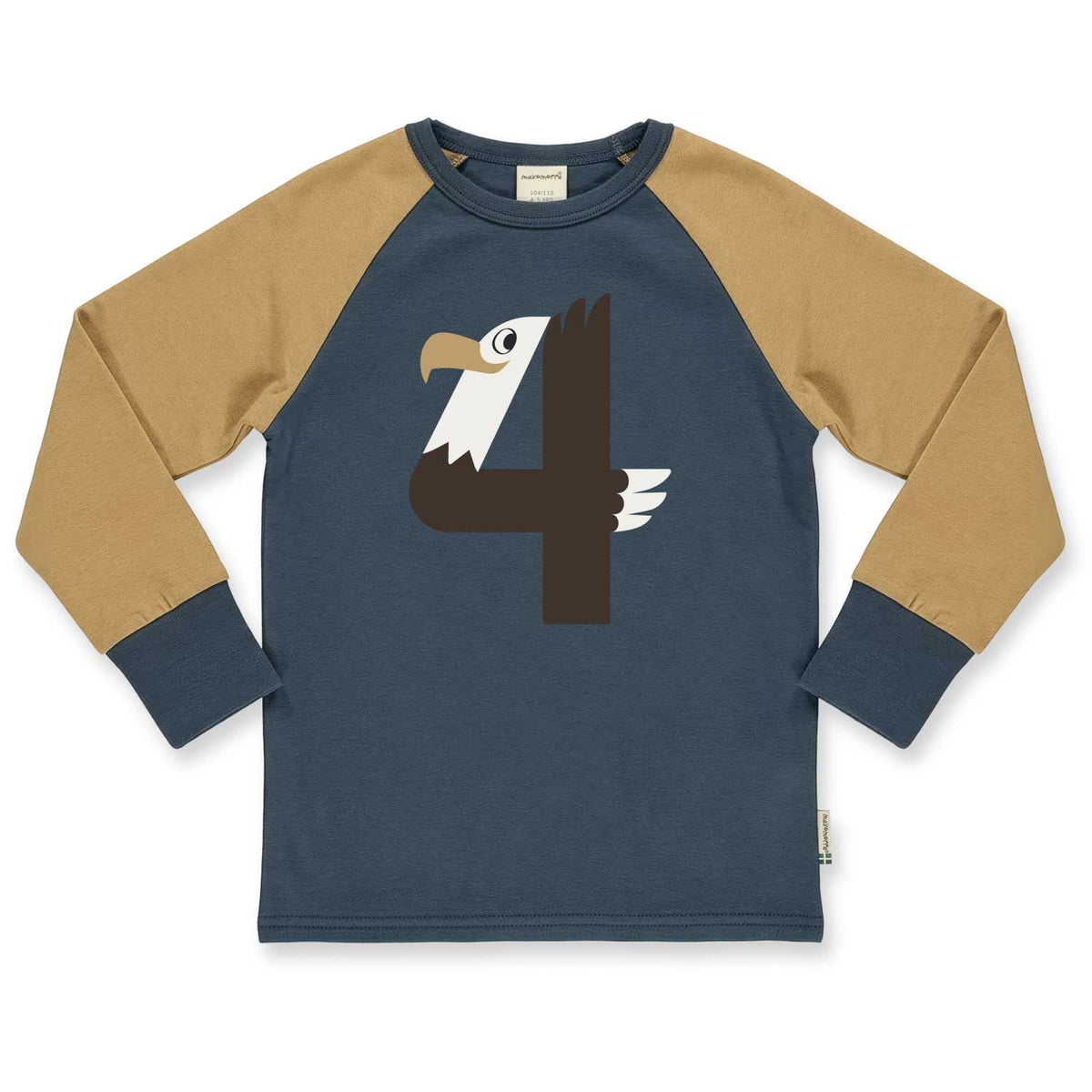 Maxomorra Geburtstagsshirt blau/gelb