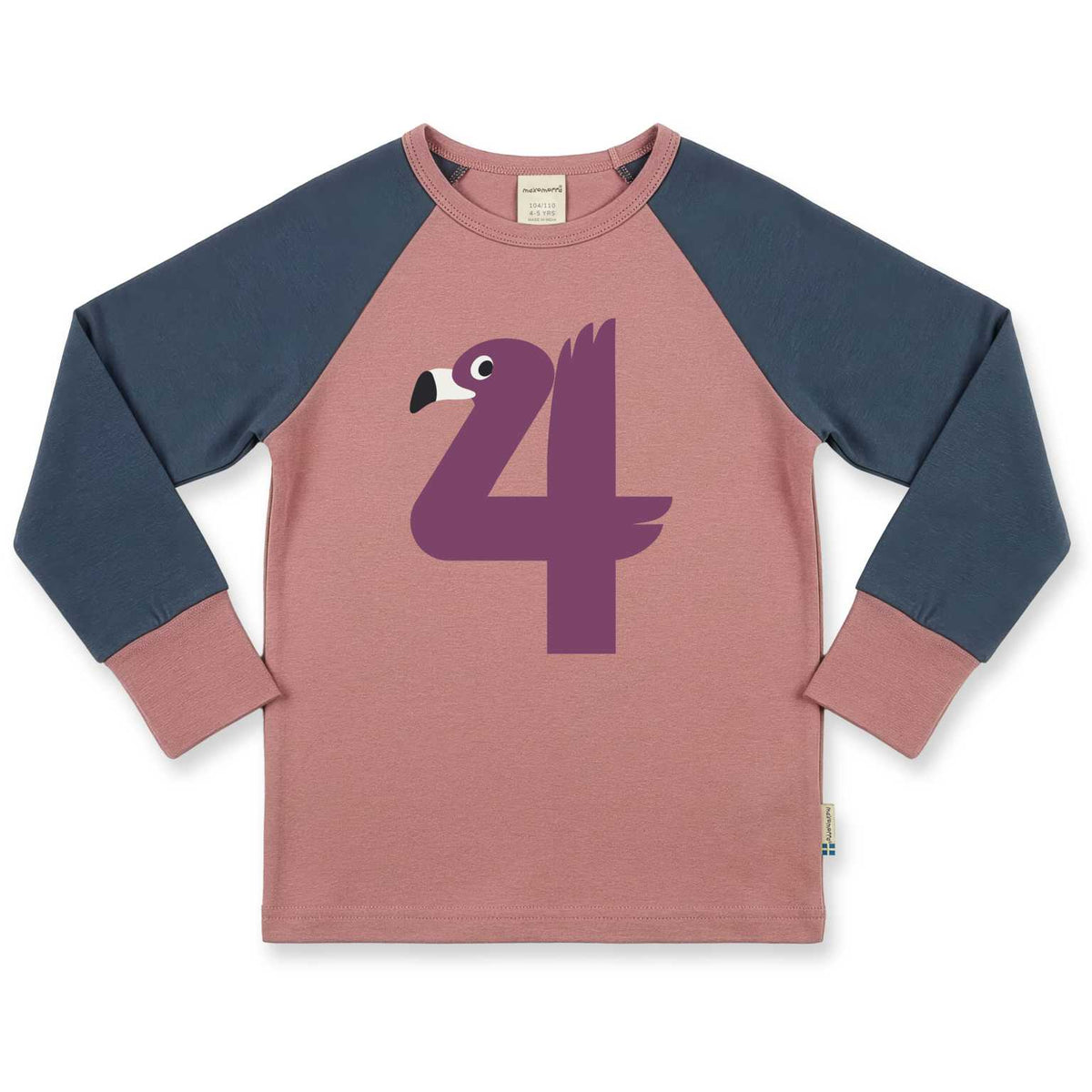 Maxomorra Geburtstagsshirt rosa/blau