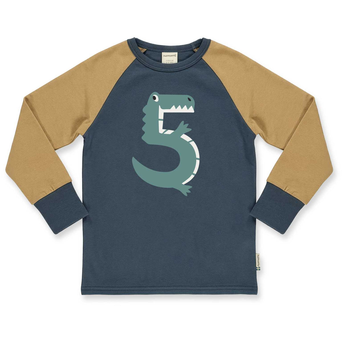 Maxomorra Geburtstagsshirt blau/gelb