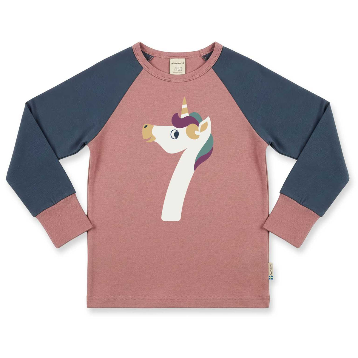Maxomorra Geburtstagsshirt rosa/blau