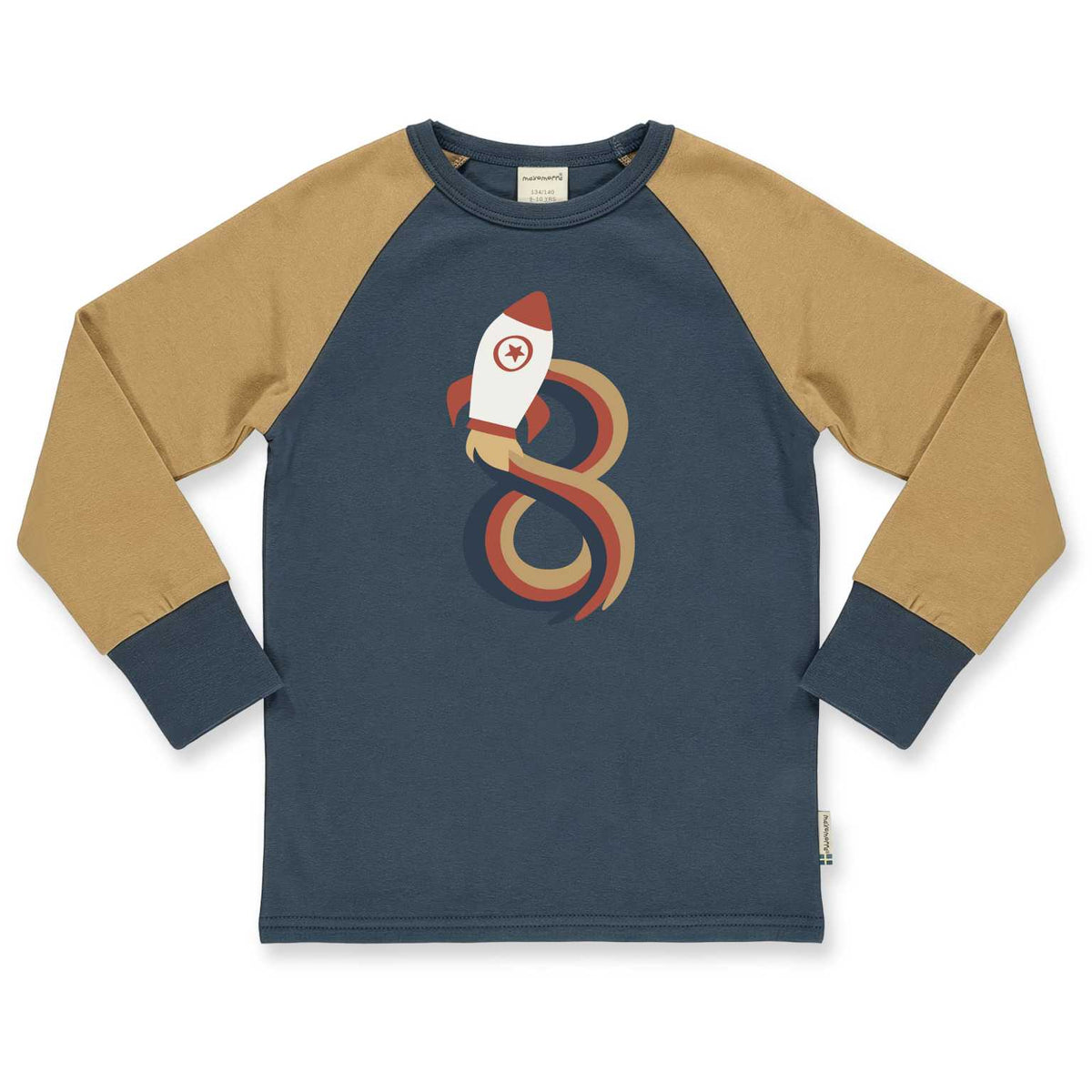 Maxomorra Geburtstagsshirt blau/gelb