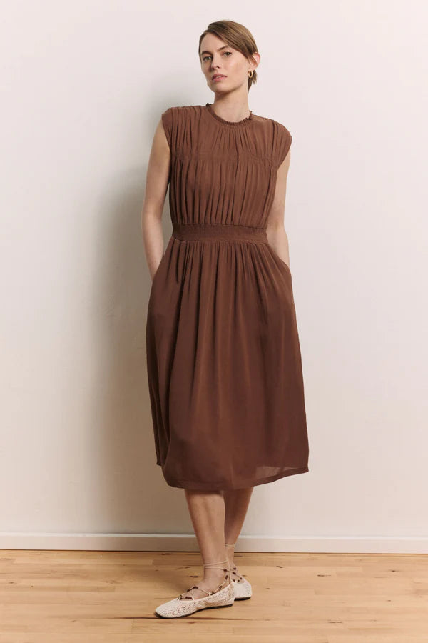 Tranquillo Ecovero-Kleid Mariaa, chocolate