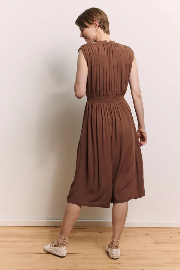 Tranquillo Ecovero-Kleid Mariaa, chocolate