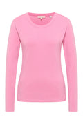 Tranquillo Jersey-Langarmshirt Tildaa, rose