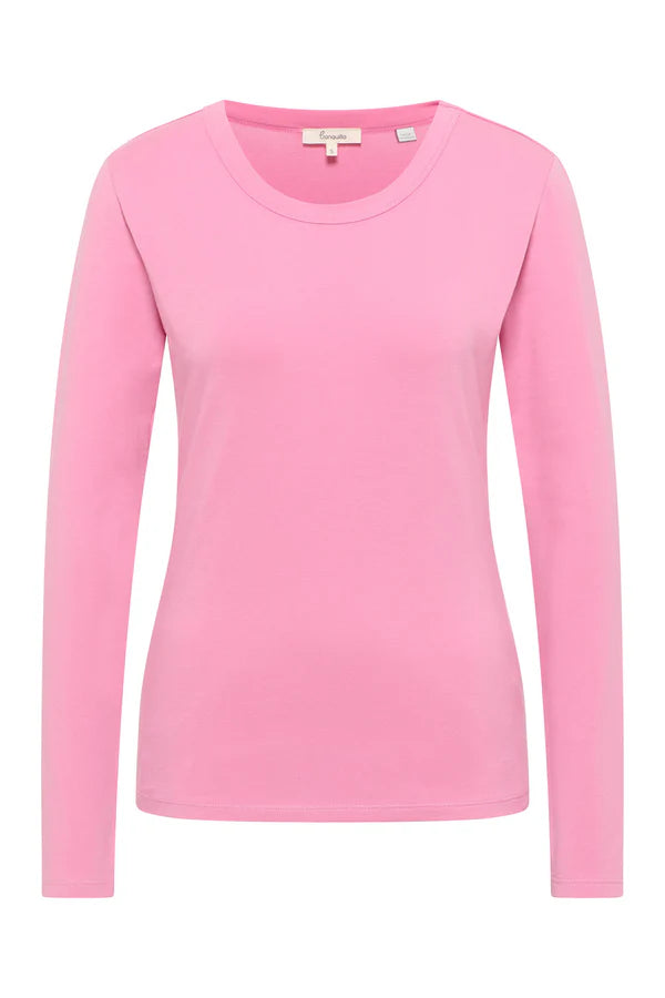 Tranquillo Jersey-Langarmshirt Tildaa, rose