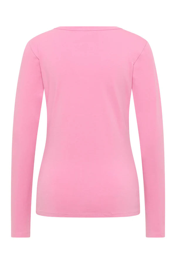 Tranquillo Jersey-Langarmshirt Tildaa, rose