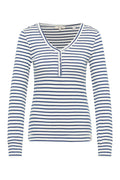 Tranquillo Jersey-Langarmshirt Silviee, stripes navy