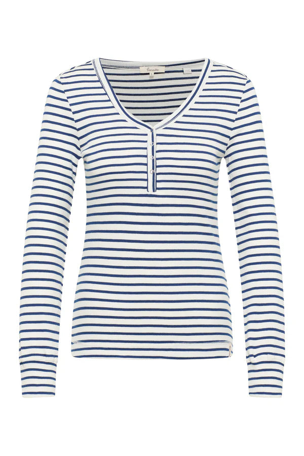 Tranquillo Jersey-Langarmshirt Silviee, stripes navy