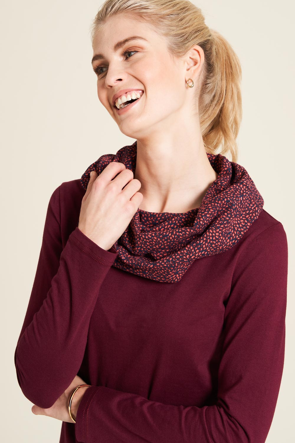 WOW To Go Loop-Schal, Blue Garden