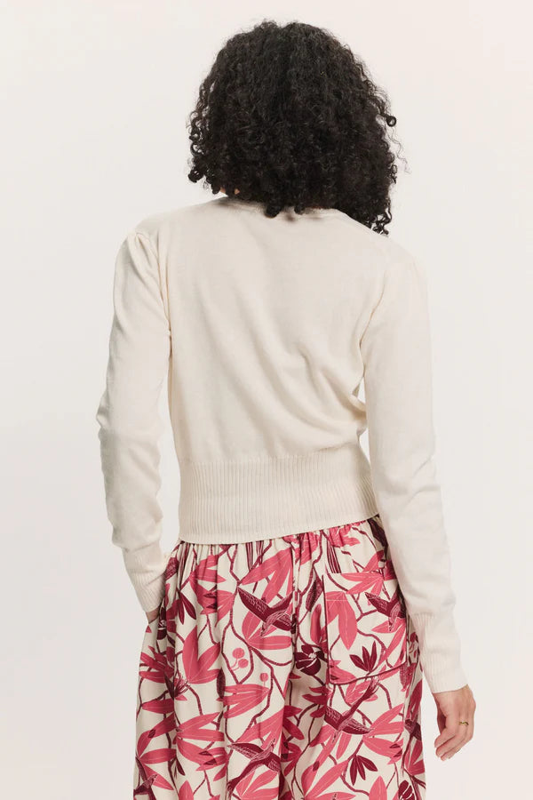 Tranquillo Strickjacke Linaa, white