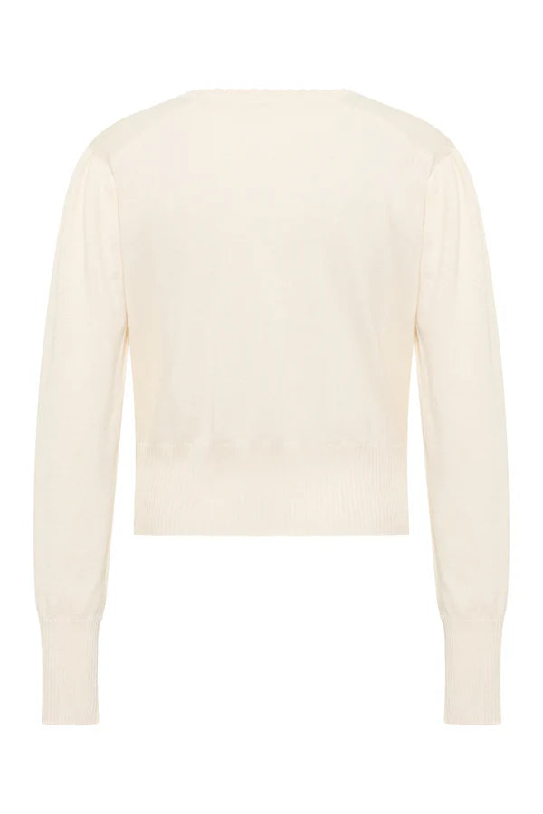 Tranquillo Strickjacke Linaa, white