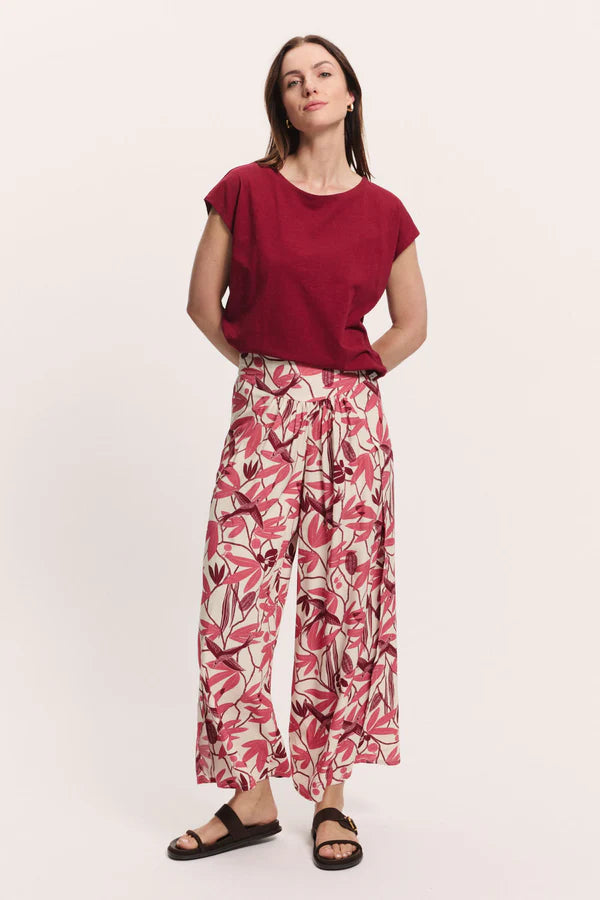 Tranquillo Ecovero-Hose Vickyy, berry bird