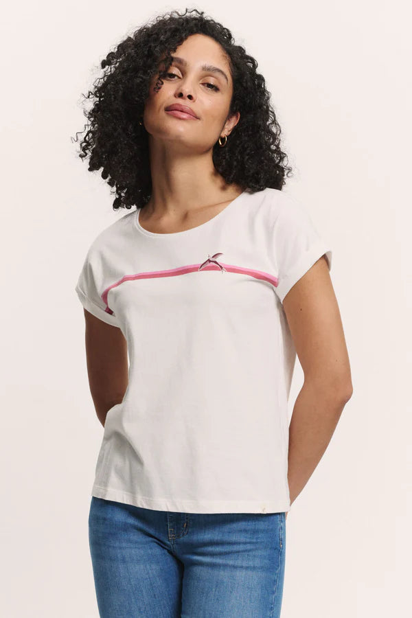 Tranquillo Jersey-Shirt Roosee, white