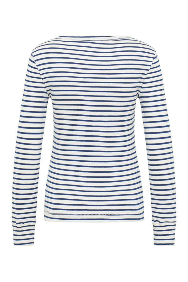 Tranquillo Jersey-Langarmshirt Silviee, stripes navy