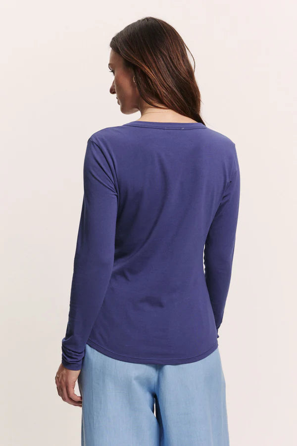 Tranquillo Jersey-Langarmshirt Tildaa, indigo blue