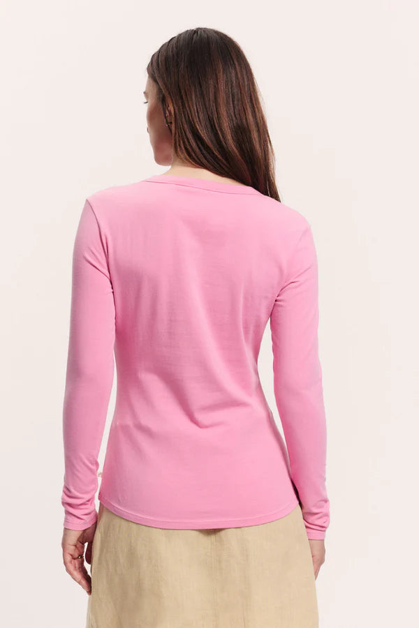 Tranquillo Jersey-Langarmshirt Tildaa, rose