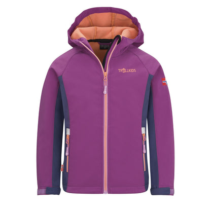 Trollkids Softshelljacke Kristiansand, mallow/violet