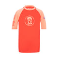 Trollkids Kvalvika T Bade-Shirt kurzarm mit UV-Schutz, sweet cherry/dahlia