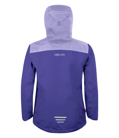 Trollkids Regenjacke Bergen, dark purple/lavender/apricot