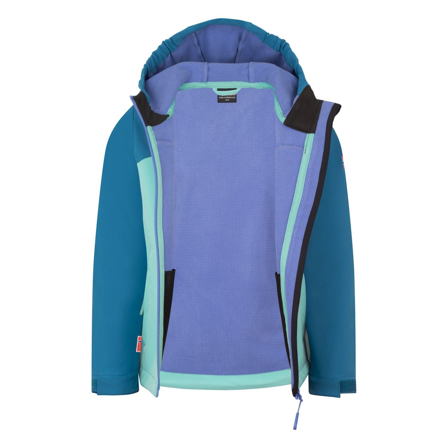 Trollkids Softshelljacke Kristiansand, Aqua