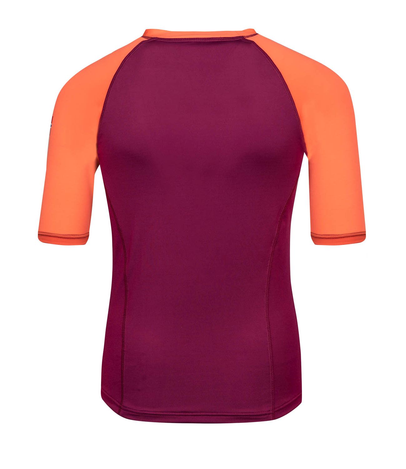 Trollkids Kvalvika T Bade-Shirt kurzarm mit UV-Schutz, mulberry/peach