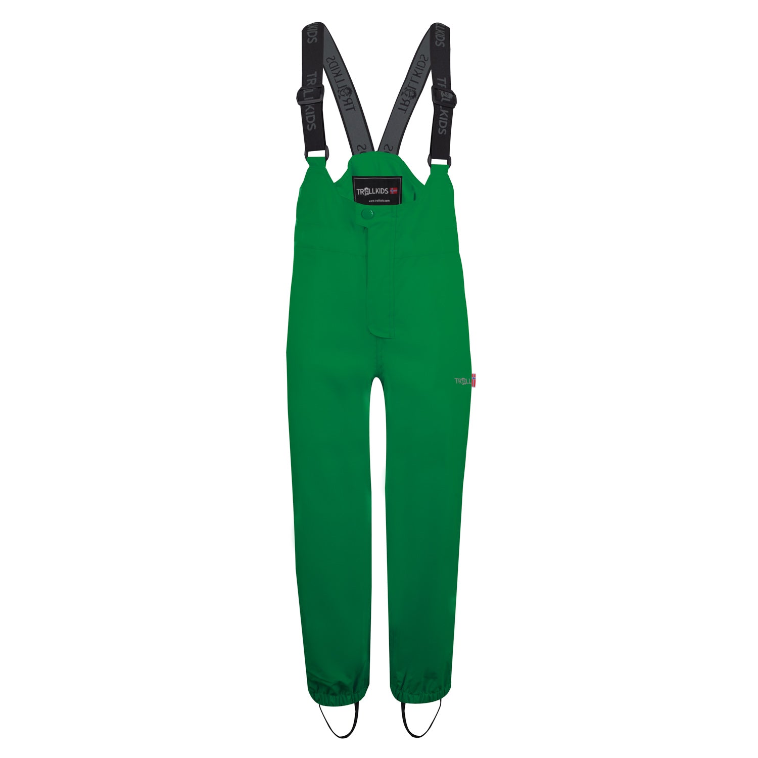 Trollkids Regenhose / Matschhose Odda Pant, Dunkelgrün