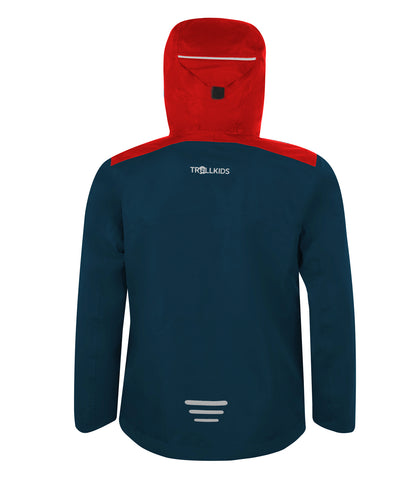 Trollkids Regenjacke Bergen, rot/blau