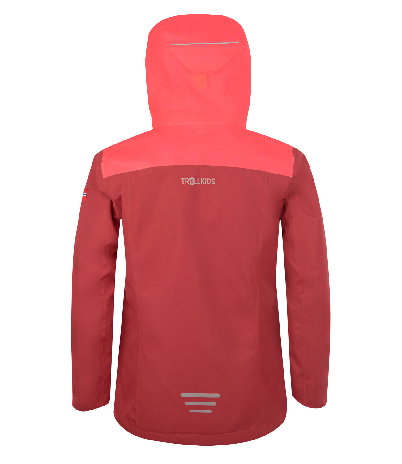 Trollkids Regenjacke Bergen, mystic red/coral