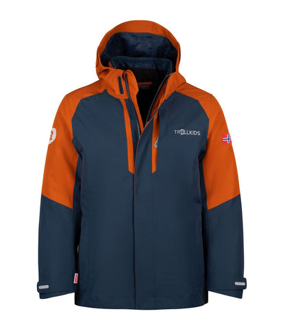 Trollkids Skanden 3in1 Jacke, cinnamon/night sky