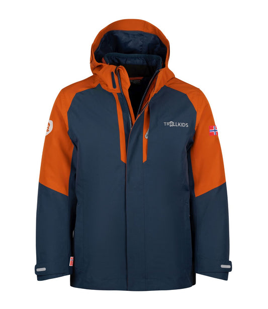 Trollkids Skanden 3in1 Jacke, cinnamon/night sky