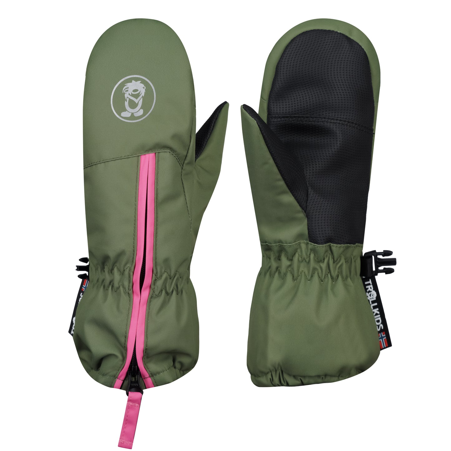 Trollkids Fäustlinge Troll Mitten, olive/light magenta