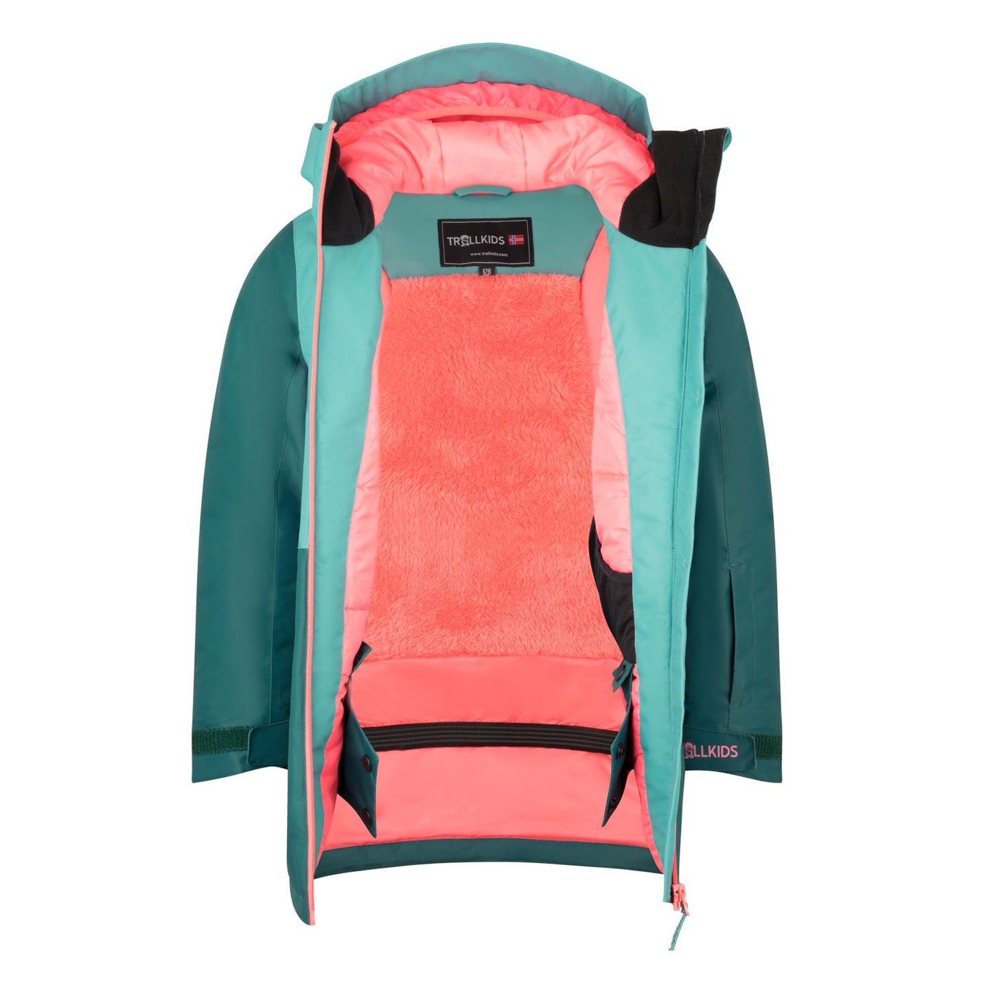 Trollkids Winterjacke Kongsberg, dusty teal/petrol