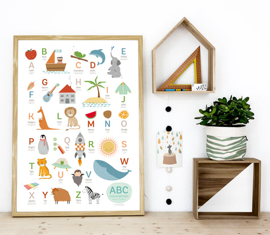 Poster ABC - Deutsch/Englisch, DIN B2