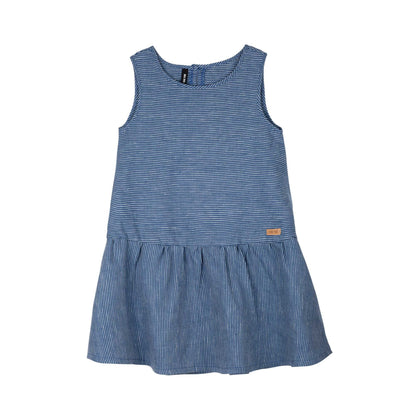 PurePure Leinenkleid, Marine/Weiß