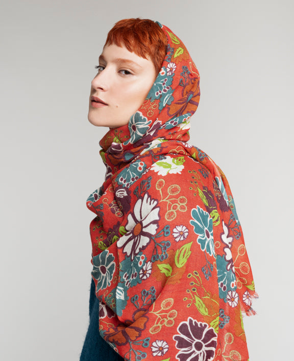 Les Touristes Woll-Schal, Cosmos Coral