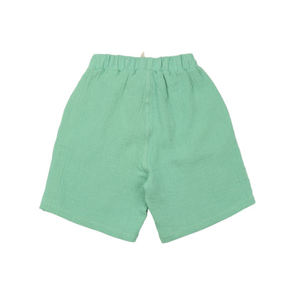 Walkiddy Musselin-Shorts, Grün