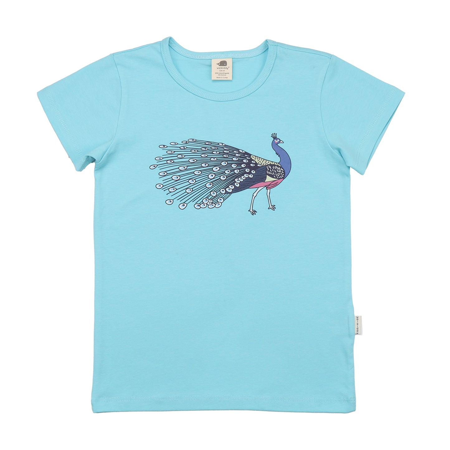 Walkiddy T-Shirt Peacock, Blau