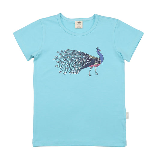 Walkiddy T-Shirt Peacock, Blau